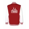 College mikina back red