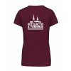 Dámské tričko premium back burgundy