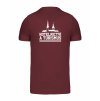 Pánské tričko premium back burgundy