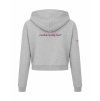 Dámská crop mikina Heather grey (Světlá šedá)