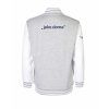 College mikina back heather grey