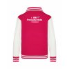 College mikina back hot pink