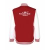 College mikina back red