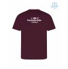Dětské funkční tričko Burgundy (Vínová)