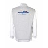 College mikina back heather grey