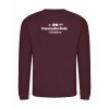 Pánská mikina bez kapuce Burgundy (Vínová)