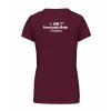 Dámské tričko premium back burgundy