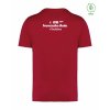 Dospělé EKO tričko Premium Hibiscus red (Tmavě červená)