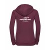 Dámská mikina luxury back burgundy