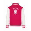 College mikina back hot pink