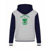 College mikina s kapucí Oxford Grey Navy White (Šedá námořnická modrá bílá)