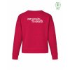 Dámský EKO crewneck Premium Hibiscus red (Tmavě červená)