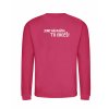 Dětská mikina bez kapuci Hot Pink (Sytá růžová)