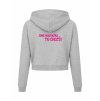 Dámská crop mikina Heather grey (Světlá šedá)