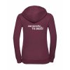 Dámská mikina luxury back burgundy