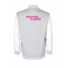 College mikina back heather grey