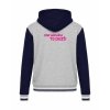 College mikina s kapucí Oxford Grey Navy White (Šedá námořnická modrá bílá)