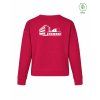 Dámský EKO crewneck Premium Hibiscus red (Tmavě červená)