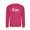 Dětská mikina bez kapuci Hot Pink (Sytá růžová)