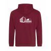 Dospělá mikina Premium back burgundy