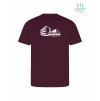 Dětské funkční tričko Burgundy (Vínová)