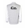 College mikina back heather grey