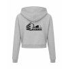 Dámská crop mikina Heather grey (Světlá šedá)