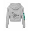 Dámská crop mikina Heather grey (Světlá šedá)
