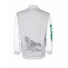 College mikina back heather grey