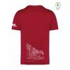 Dospělé EKO tričko Premium Hibiscus red (Tmavě červená)