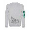 Pánská mikina bez kapuce Heather grey (Světlá šedá)