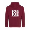 Dospělá mikina Premium back burgundy