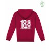 Dospělá mikina EKO Premium Hibiscus red (Tmavě červená)
