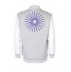 College mikina back heather grey